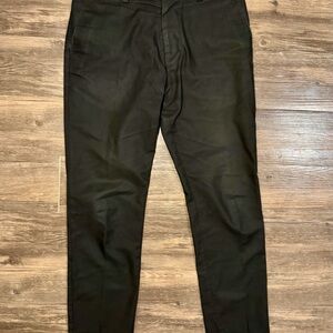 Cadet Black Cotton Workwear Trousers Made in USA Size 32